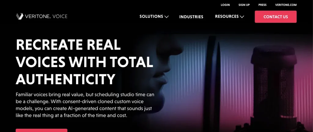 veritonevoice voice cloning