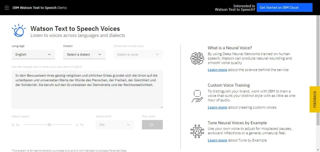 IBM Watson Text-to-Speech