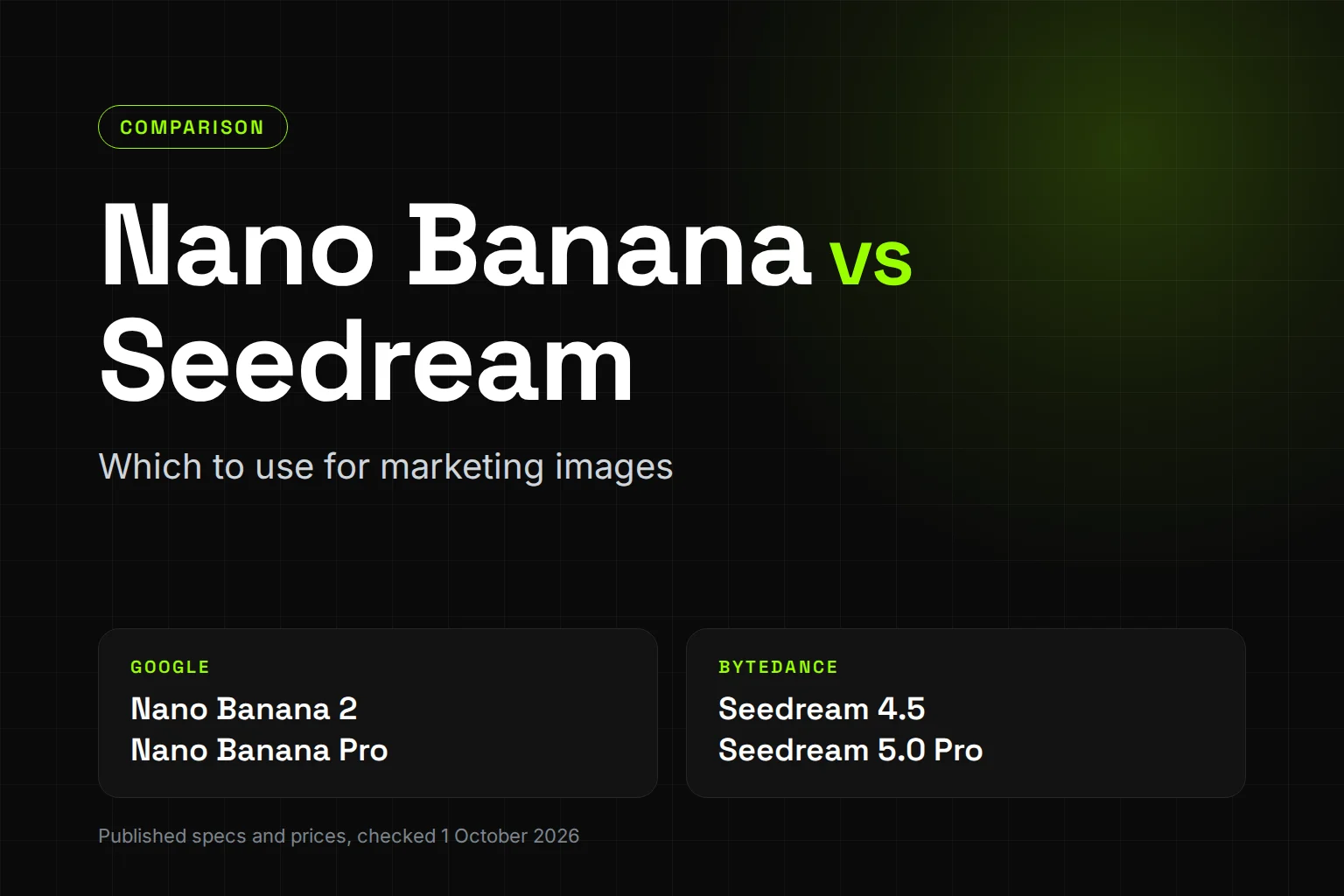 Nano Banana vs Seedream: Which to Use for Marketing Images