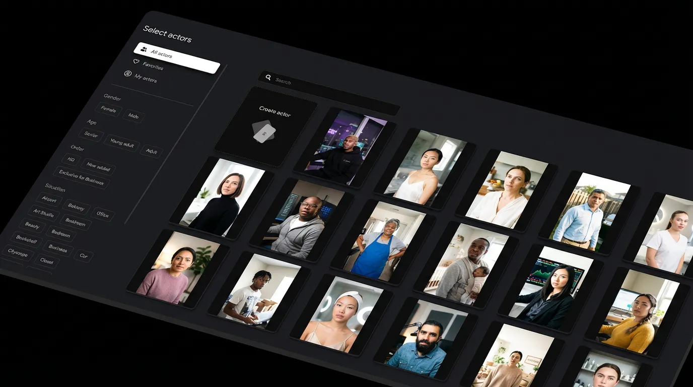 Synthesys AI actors library – royalty-free real human digital actors with global cast and no casting contracts