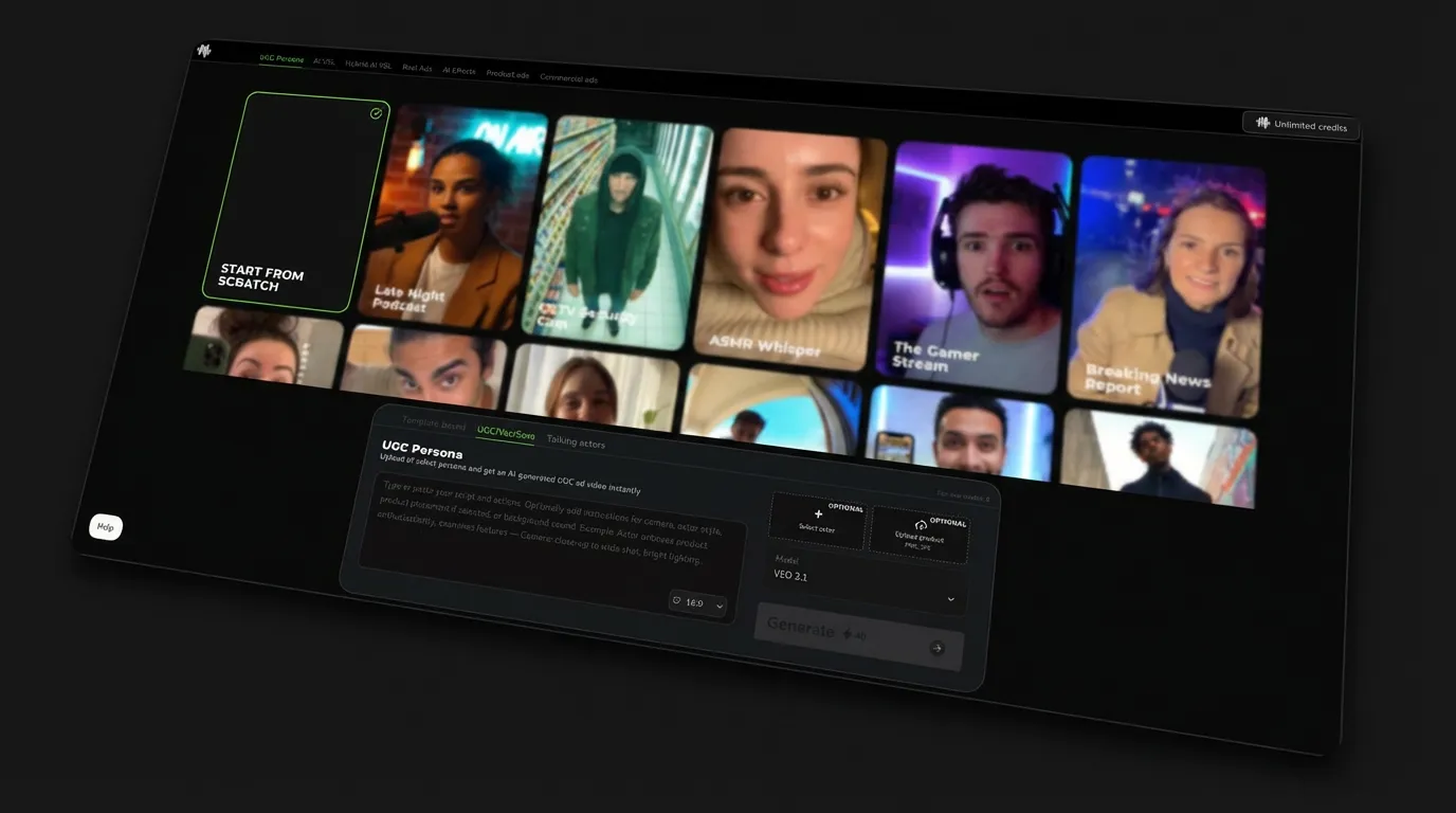 Synthesys AI UGC video generator for TikTok and Reels – authentic creator-style videos with viral hooks and auto captions