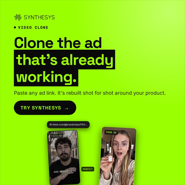 Clone the ad that's already working. (1080x1080)