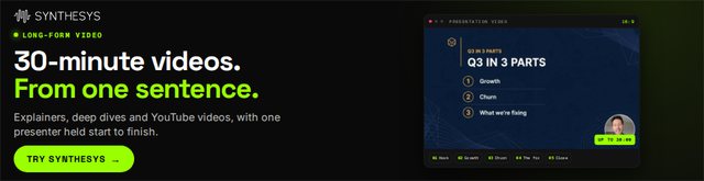 30-minute videos. From one sentence. (970x250)