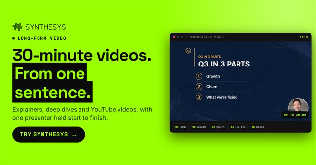 30-minute videos. From one sentence. (1200x628)