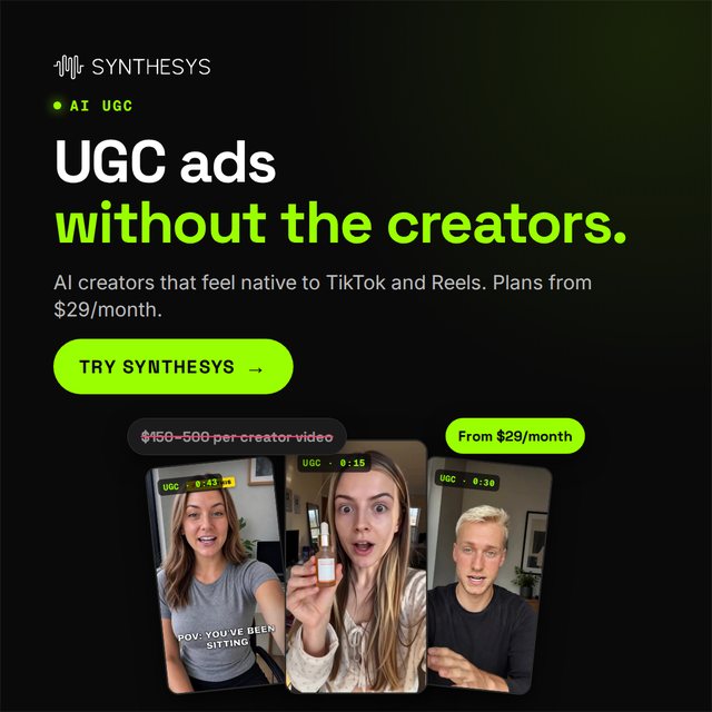 UGC without the creators banner