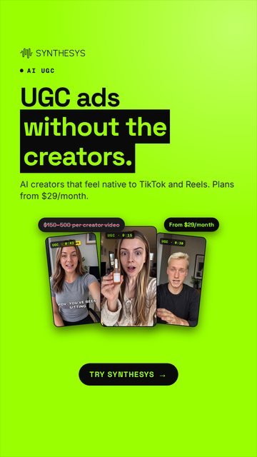 UGC ads without the creators. (1080x1920)