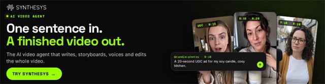 One sentence in. A finished video out. (970x250)