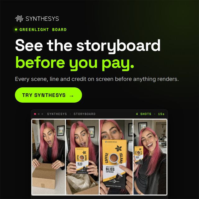 Storyboard before you pay banner