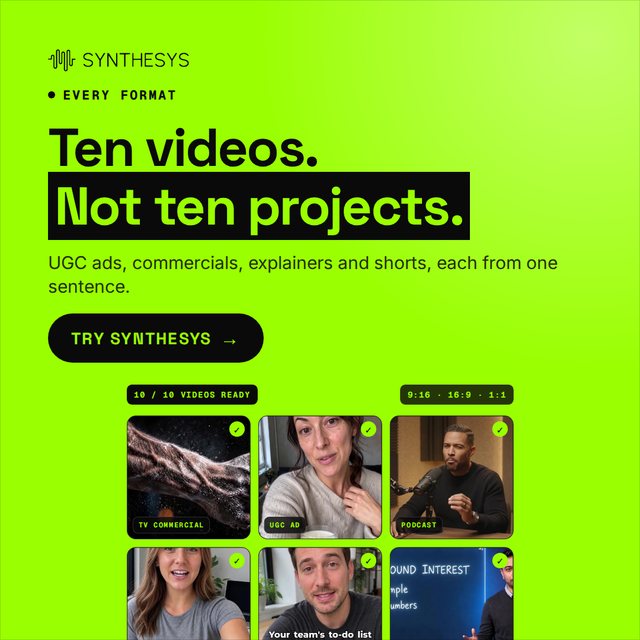 Ten videos. Not ten projects. (1080x1080)