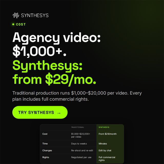 Cheaper than one agency video banner