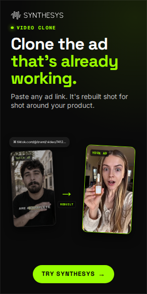 Clone the ad that's already working. (300x600)