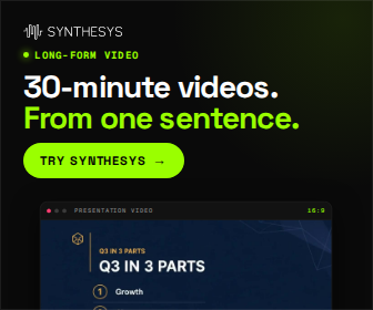 30-minute videos. From one sentence. (336x280)