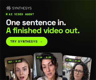 One sentence in. A finished video out. (336x280)