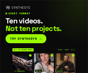 Ten videos. Not ten projects. (300x250)