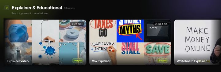 Explainer and educational formats