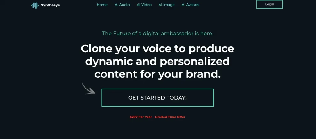 synthesys studio voice cloning tool