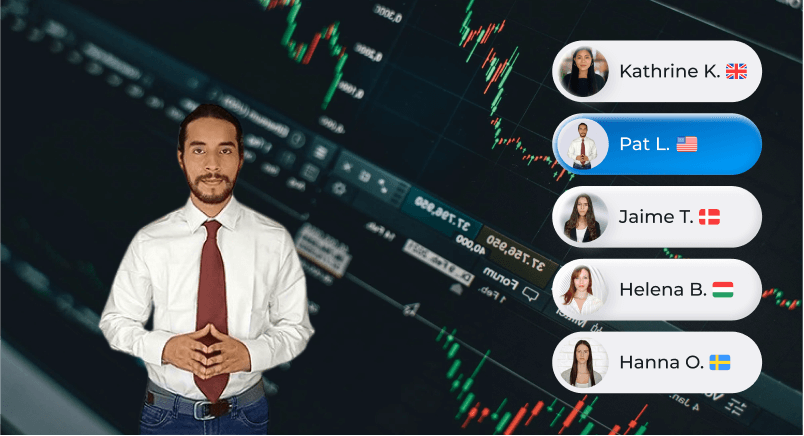 AI avatar trading background 2