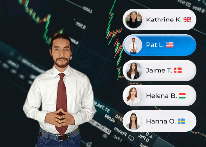 AI avatar trading background 2