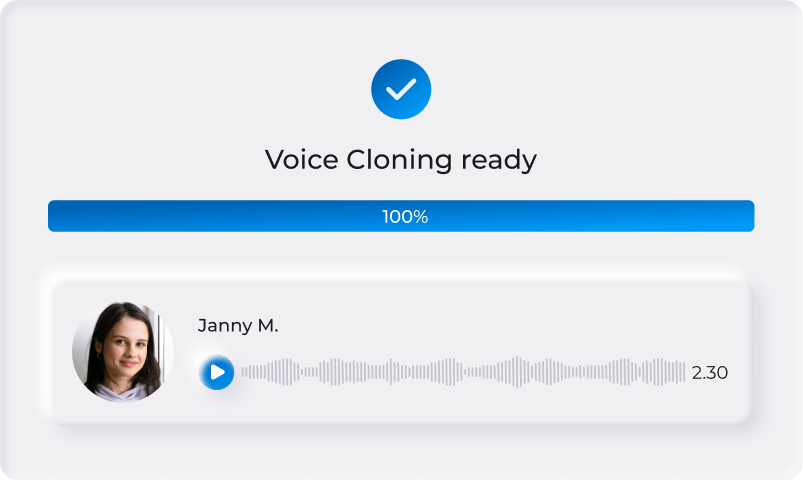 Voice cloning ready