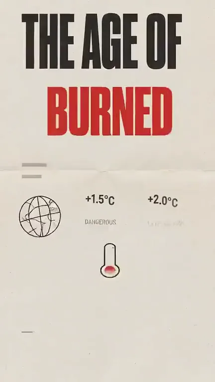 The words The Age of Burned circled in red, from our Vox-style faceless explainer