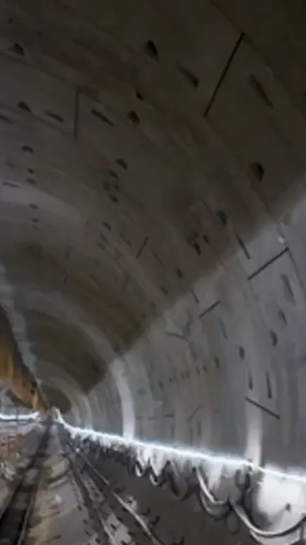 A modern rail tunnel from our London Underground faceless video