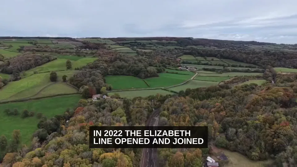 Countryside from the air, from our London Underground faceless timeline