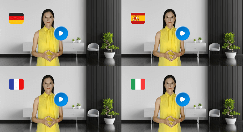 Dub Videos to four languages